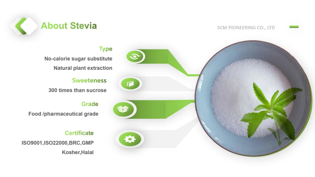 Natural Sweetener Stevioside Stevia Extract (Ra99) No Calories Stevia Ra99