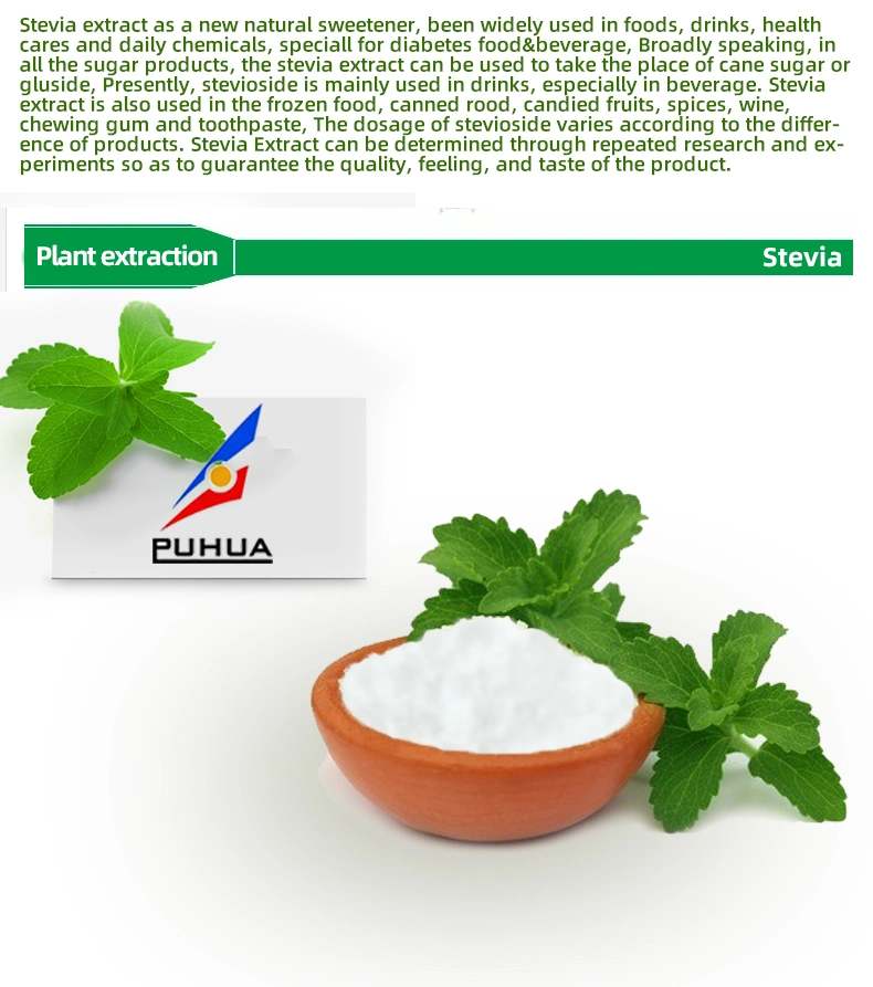 Natural Sweetener Stevia Extract Powder Organic Stevia Extract Stevioside /High Quality Stevia Leaf Extract Using for Beverage and Drinks