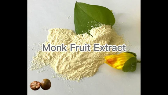 Mogroside 50% Halal Approved Monk Fruit Extract Powder Luo Han Guo Extract